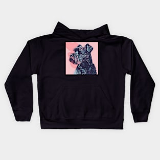 Retro Bouvier des Flandres: Pastel Pup Revival Kids Hoodie